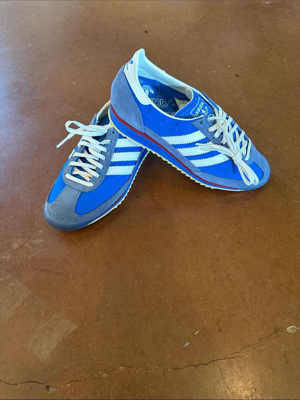 adidas Women’s Blue and White Retro Runner Sneakers